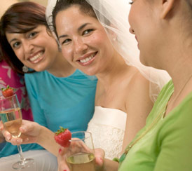 A toast to the bride